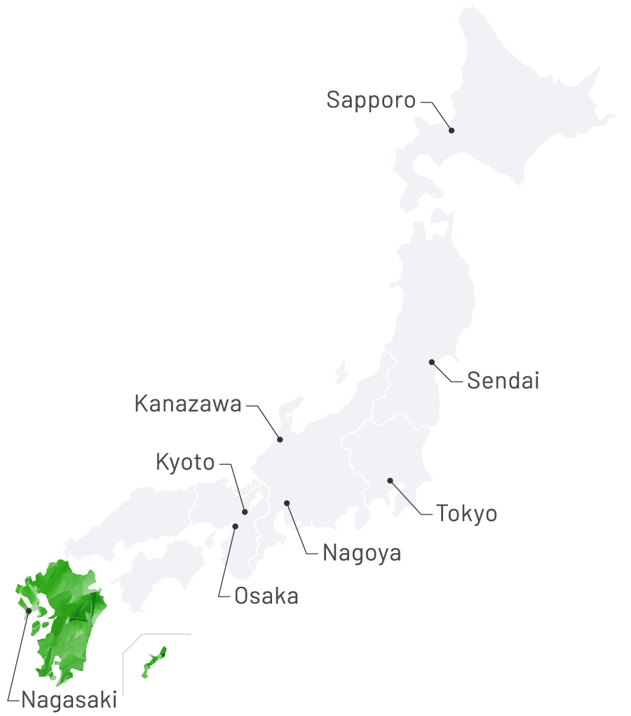 Map kyushu