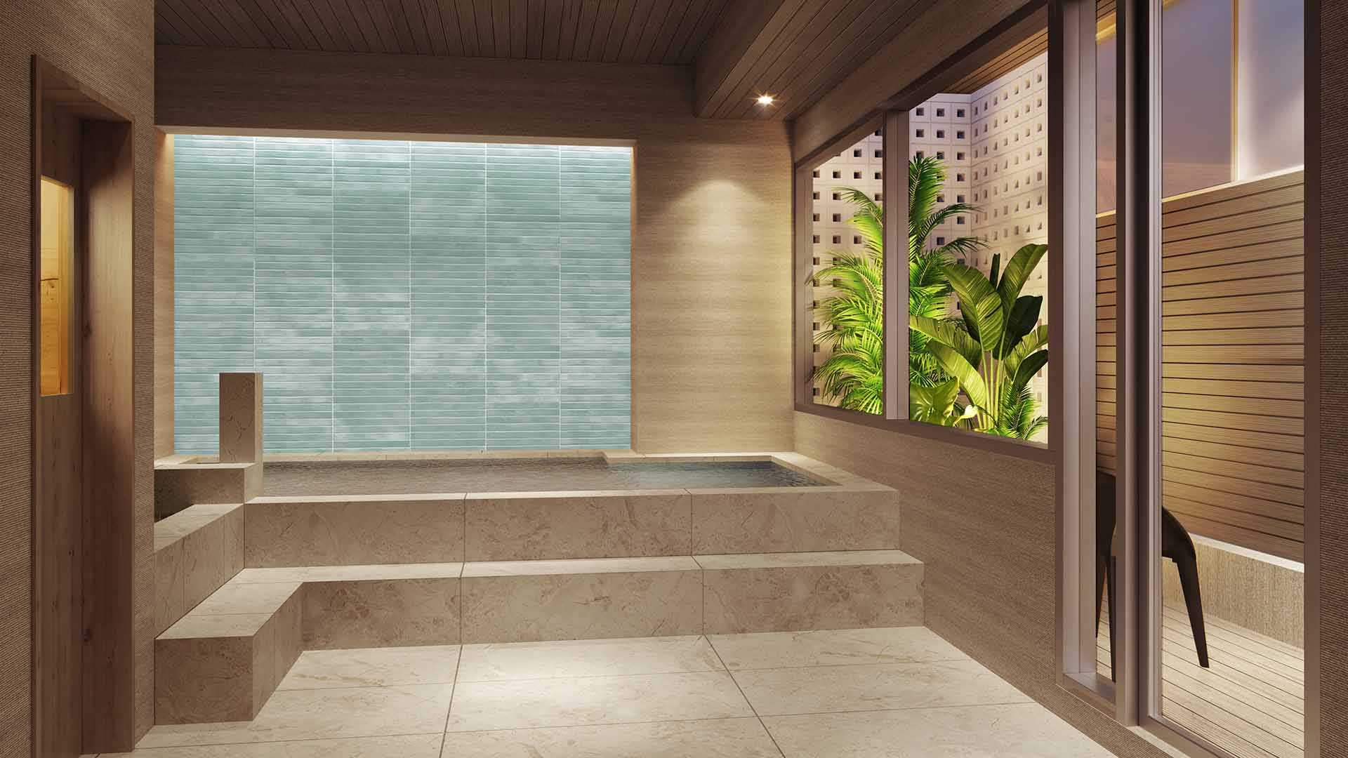 人工温泉大浴場